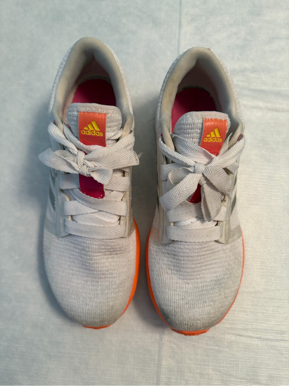 adidas Athletic Sneakers with Pink and Orange Accents